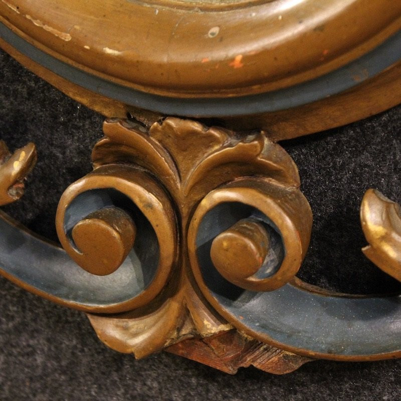 Specchiera italiana laccata e dorata in stile Luigi XV del XX secolo-photo-6