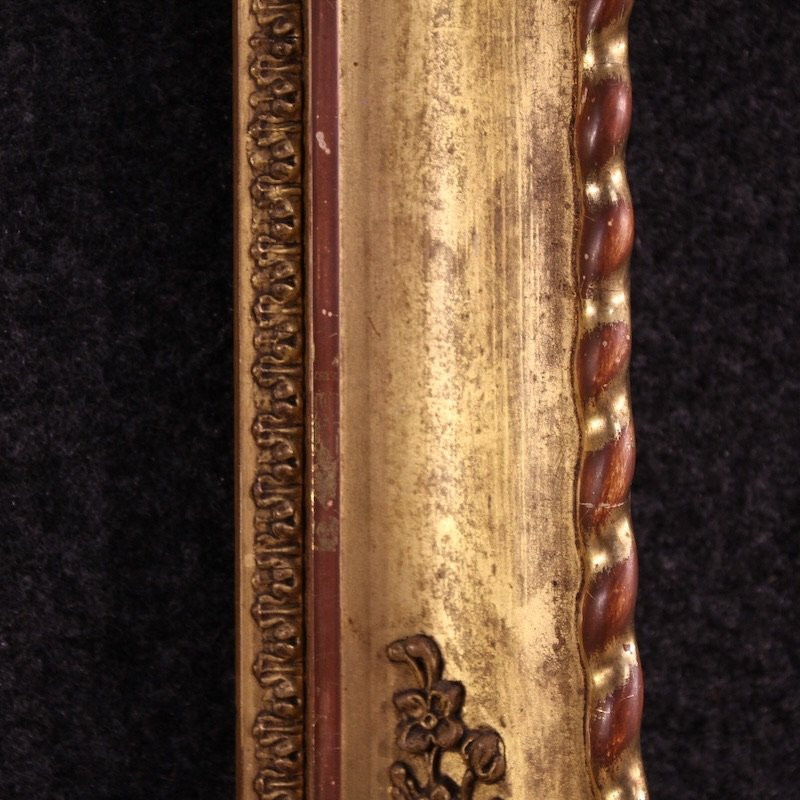 Cornice italiana dorata Napoleone III del XIX secolo-photo-3