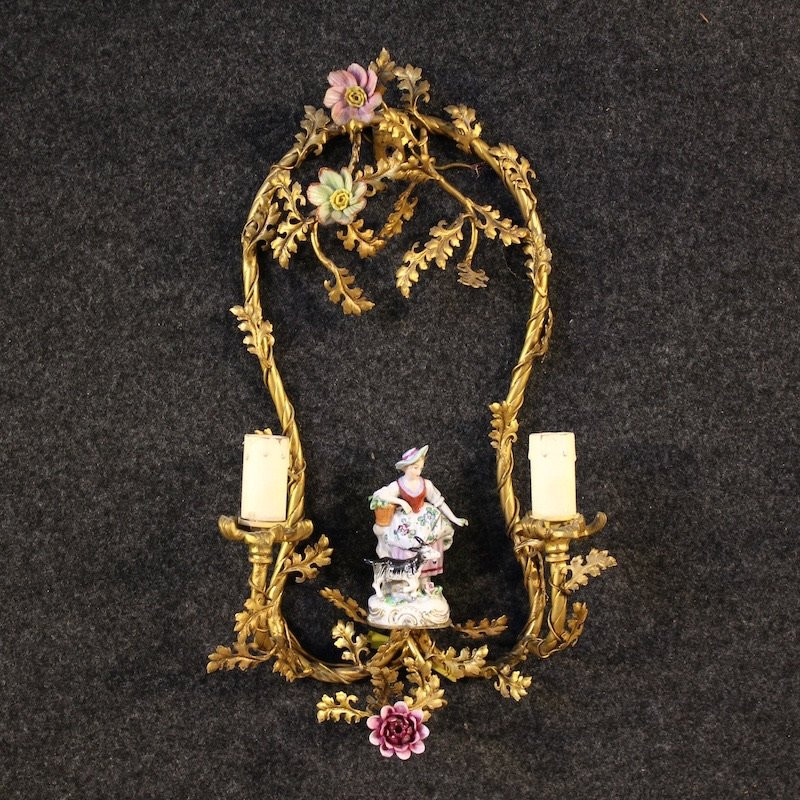 Coppia di applique tedesche del XX secolo-photo-3