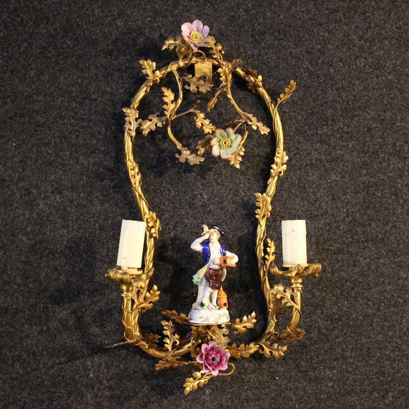 Coppia di applique tedesche del XX secolo-photo-4