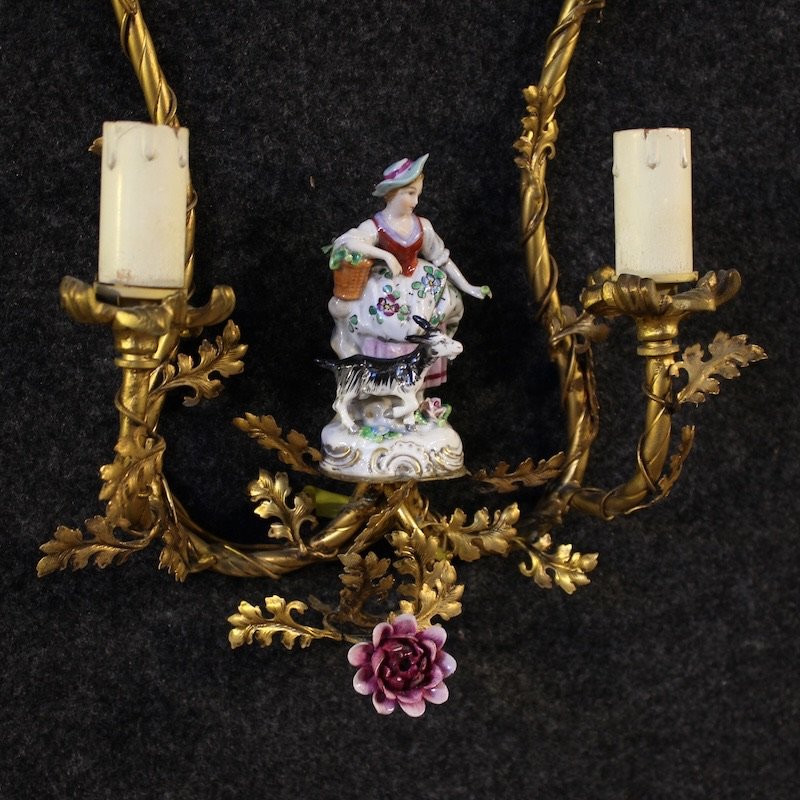 Coppia di applique tedesche del XX secolo-photo-2
