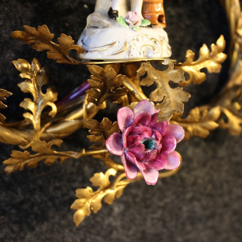 Coppia di applique tedesche del XX secolo-photo-6