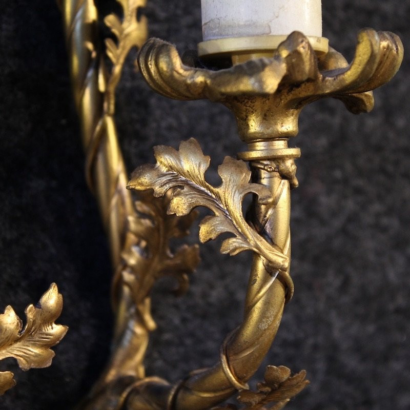 Coppia di applique tedesche del XX secolo-photo-8