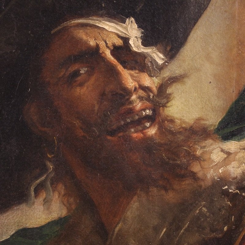 Dipinto spagnolo ritratto di pirata 1895-photo-1