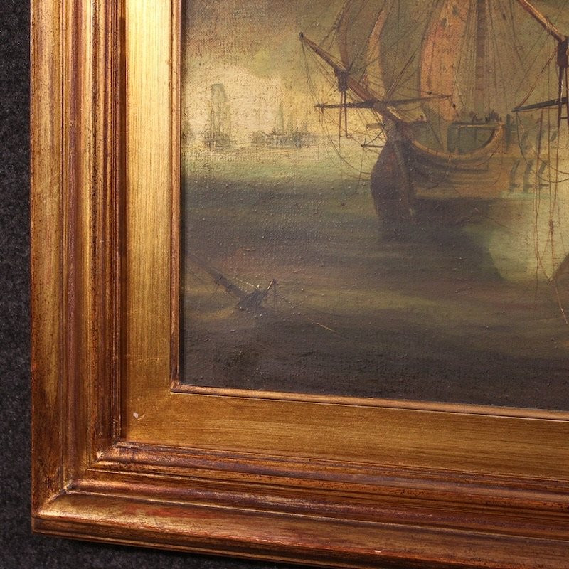 Dipinto francese marina Battaglia di Trafalgar del XX secolo-photo-4