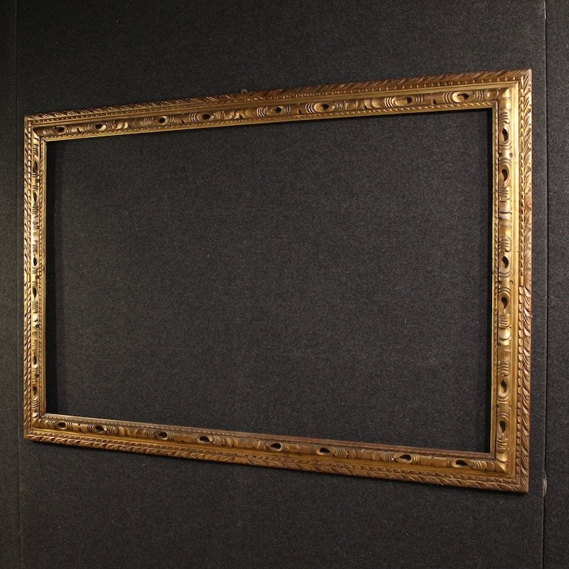 Grande cornice dorata italiana del XX secolo-photo-3