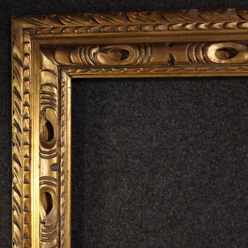 Grande cornice dorata italiana del XX secolo-photo-4