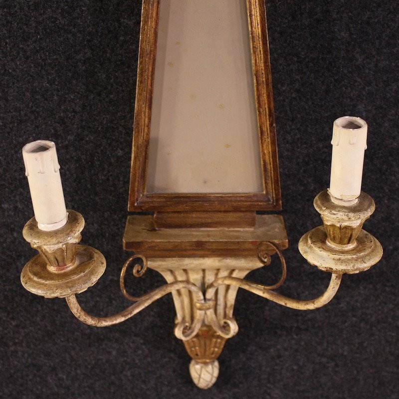 Coppia di applique italiane in stile Luigi XVI del XX secolo-photo-4