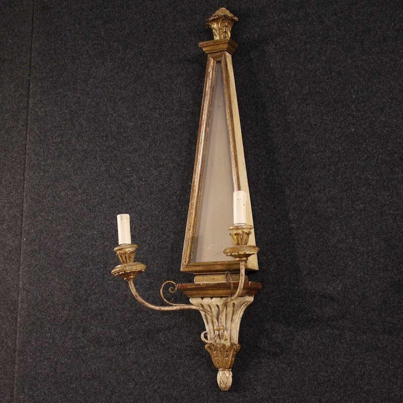 Coppia di applique italiane in stile Luigi XVI del XX secolo-photo-3