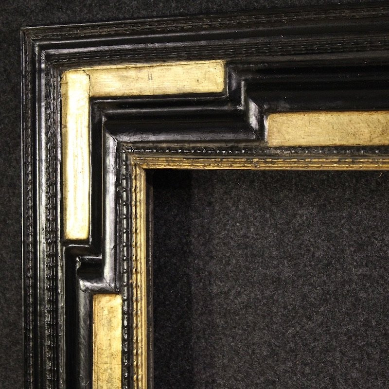 Cornice francese in legno dorato del XX secolo-photo-1