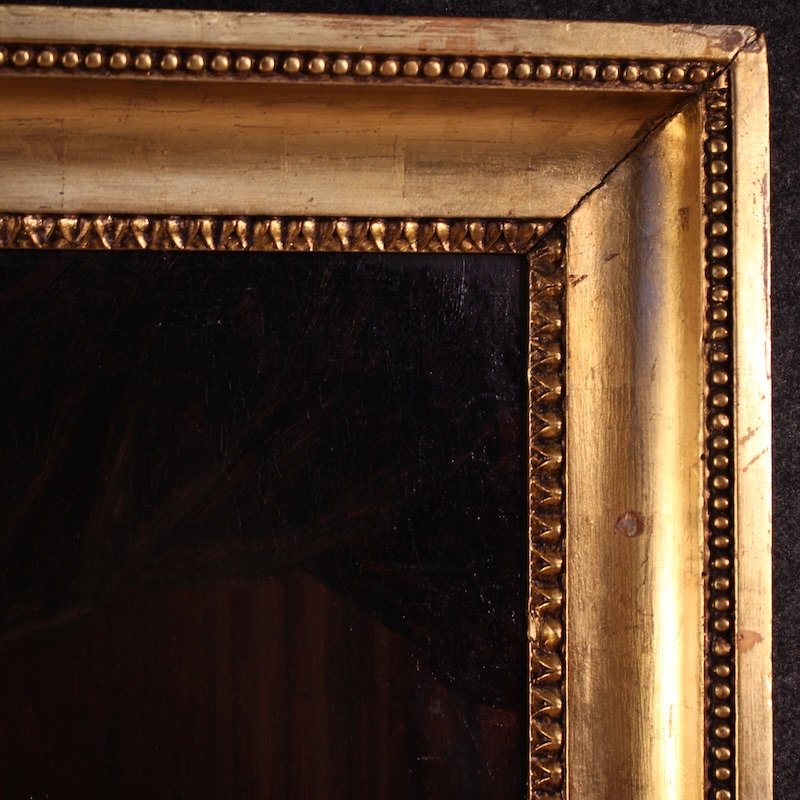 Grande quadro del XVIII secolo, allegoria dell’inverno-photo-5