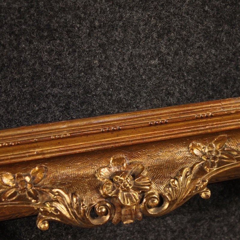 Cornice italiana scolpita e dorata del XX secolo-photo-4