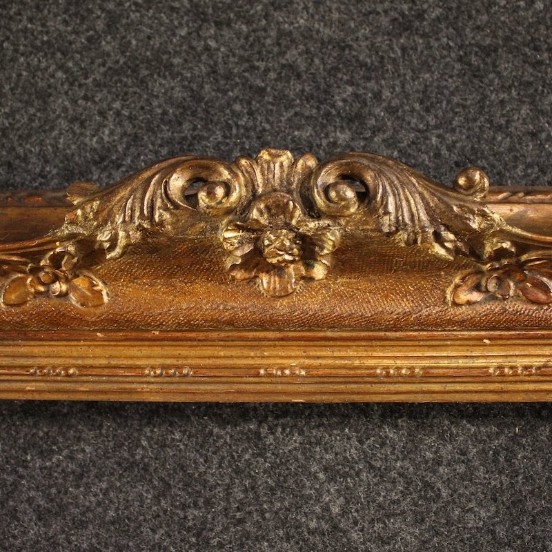 Cornice italiana scolpita e dorata del XX secolo-photo-7