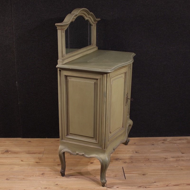 Credenza italiana laccata con specchiera del XX secolo-photo-4
