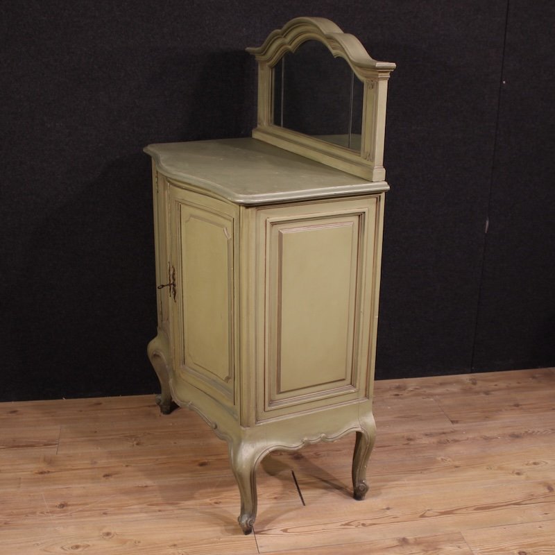 Credenza italiana laccata con specchiera del XX secolo-photo-6