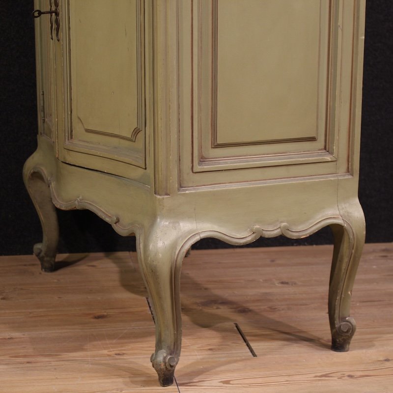 Credenza italiana laccata con specchiera del XX secolo-photo-7