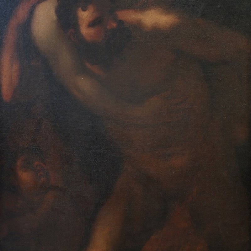 Grande quadro mitologico del XVII secolo, Ercole e Deianira-photo-4