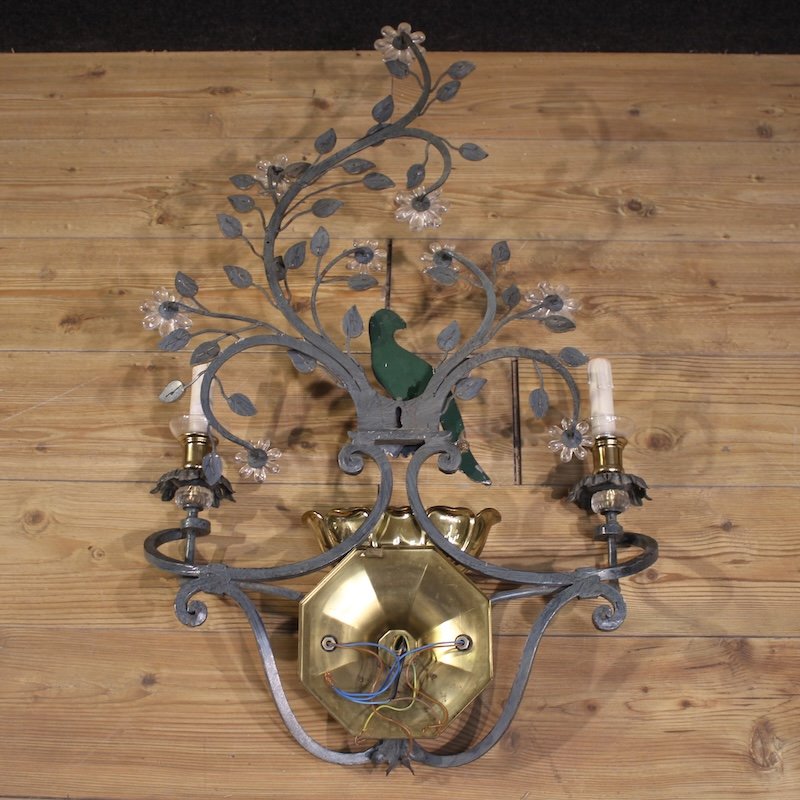 Grande applique italiana Banci Firenze del XX secolo-photo-5