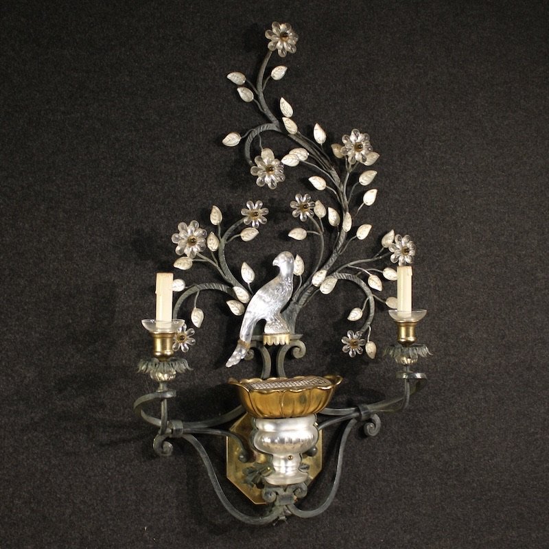 Grande applique italiana Banci Firenze del XX secolo-photo-6