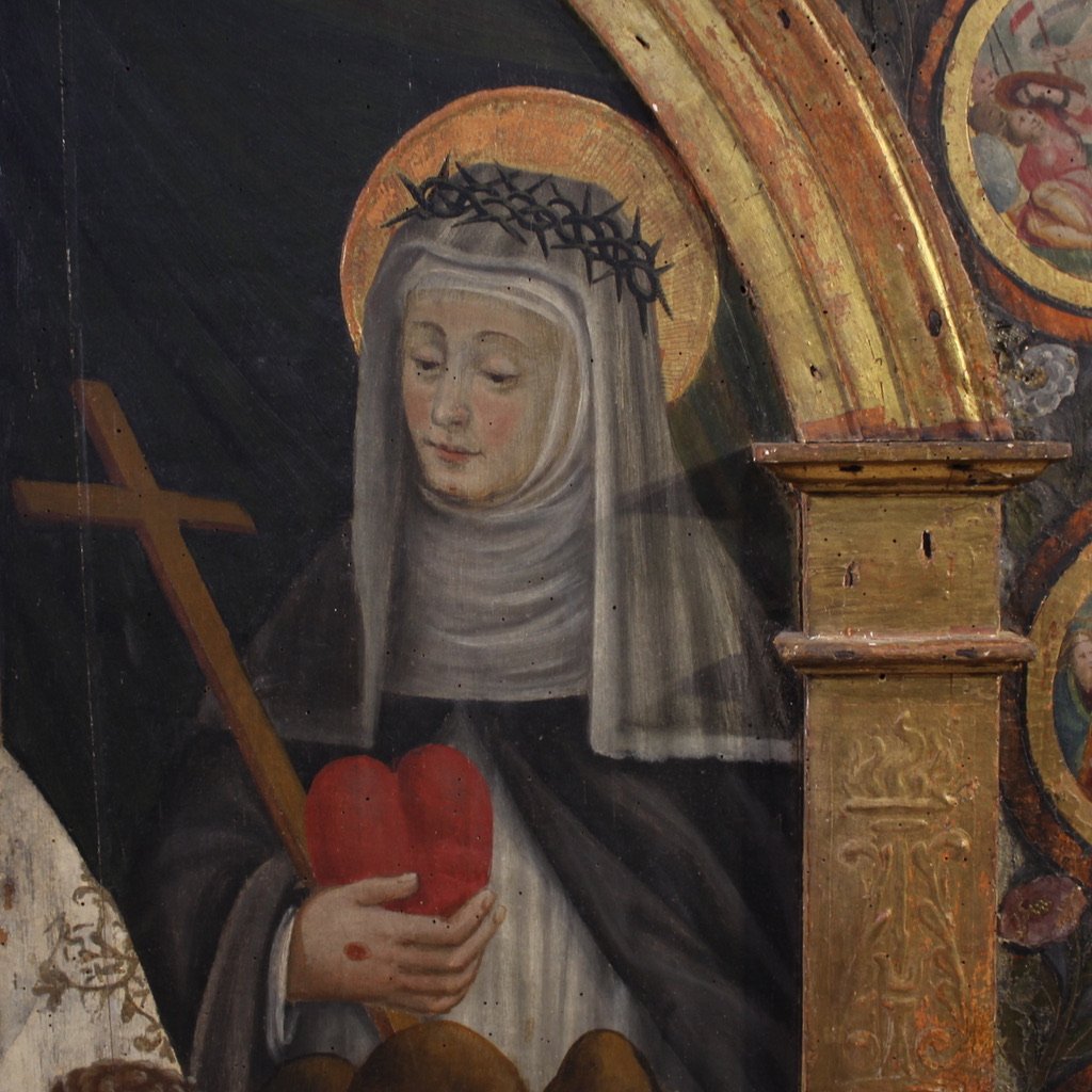 Grande tavola italiana del XVI secolo, Sacra Conversazione-photo-4