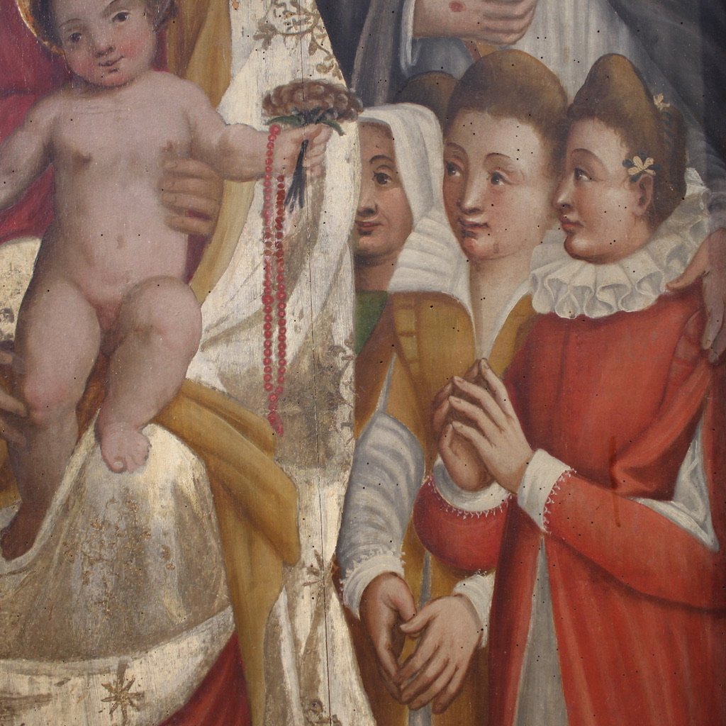 Grande tavola italiana del XVI secolo, Sacra Conversazione-photo-5