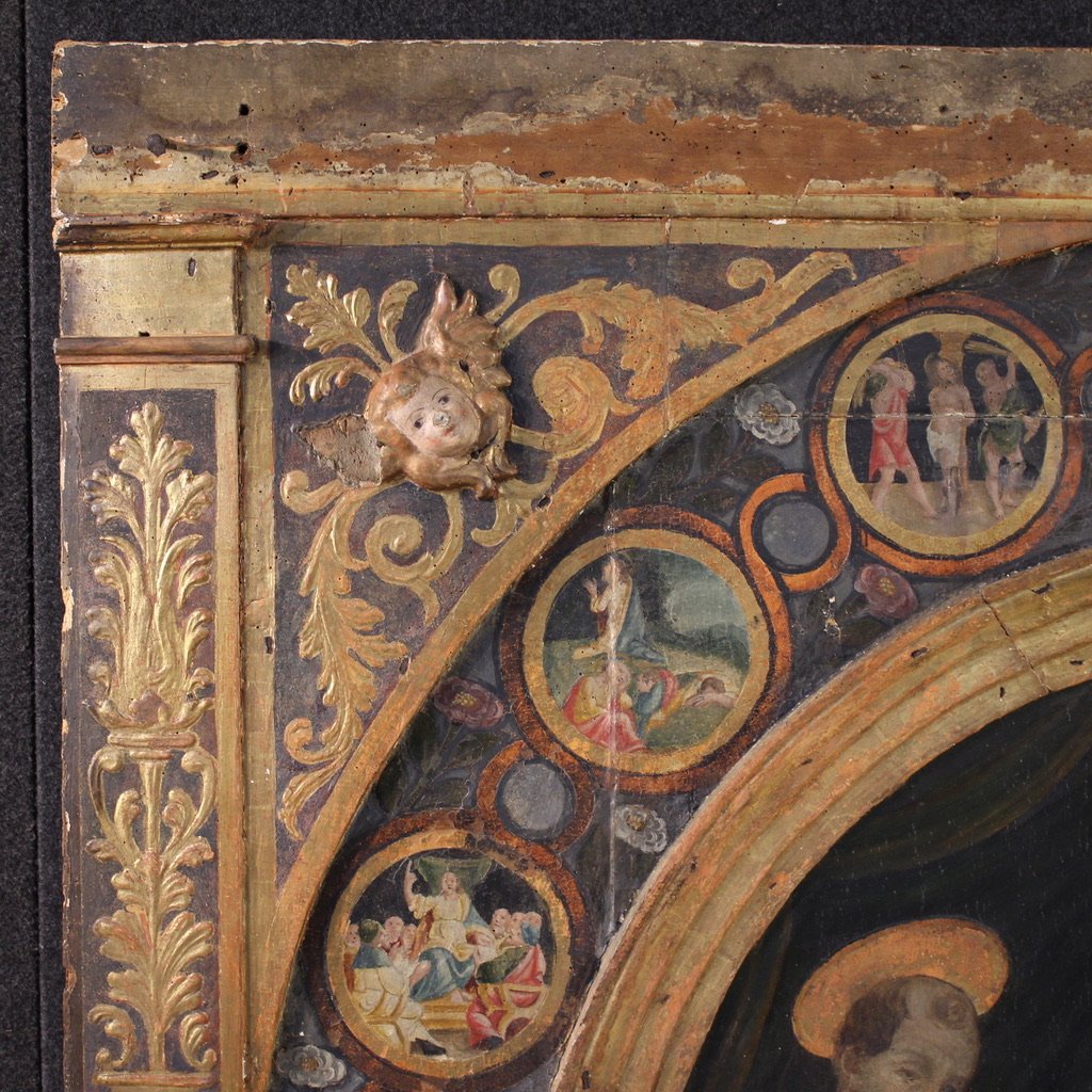 Grande tavola italiana del XVI secolo, Sacra Conversazione-photo-6