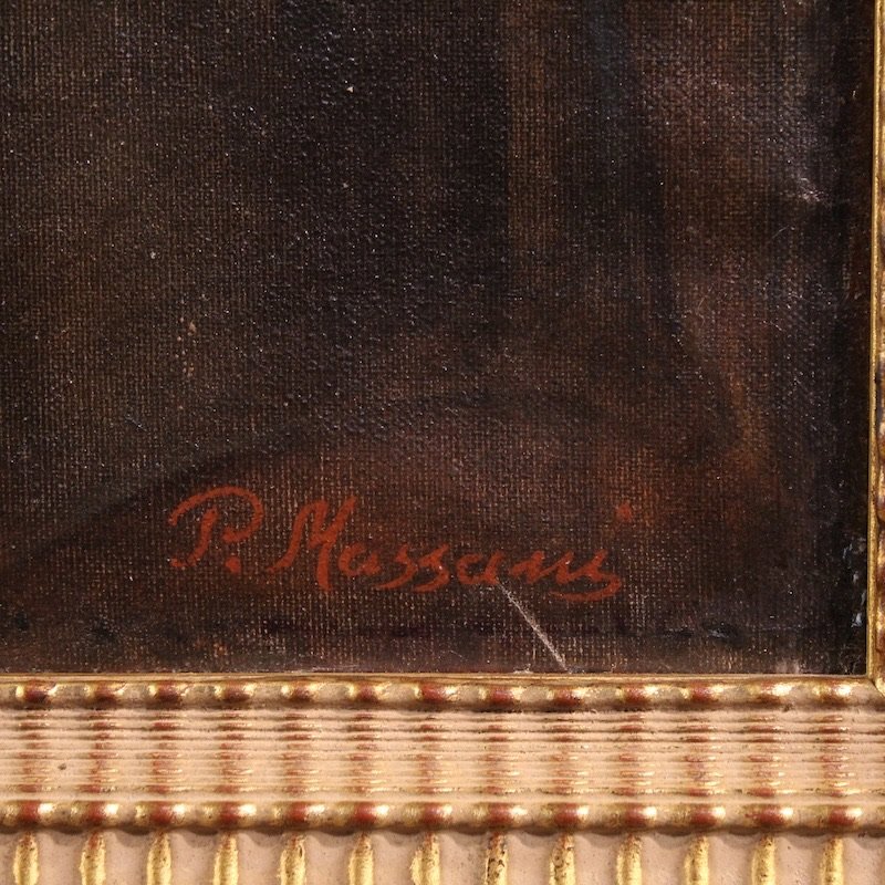 Quadro firmato Pompeo Massani, allegoria della Vittoria-photo-2