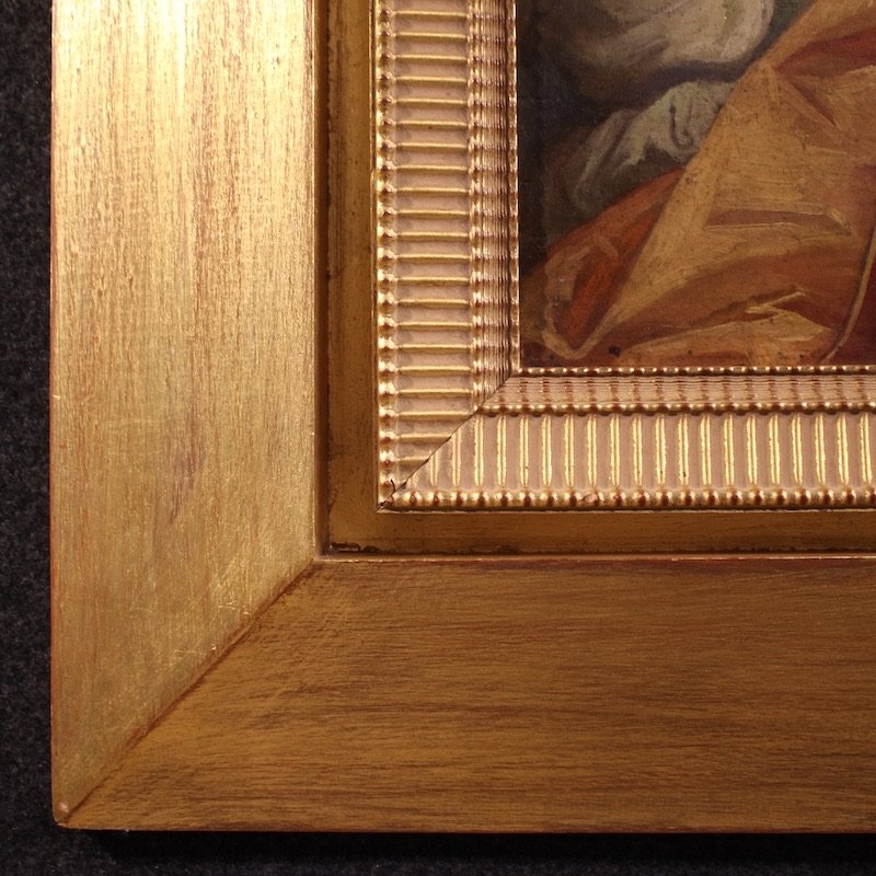 Quadro firmato Pompeo Massani, allegoria della Vittoria-photo-6