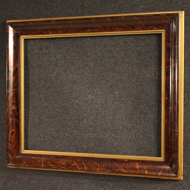 Cornice in legno laccato e dorato del XX secolo-photo-1