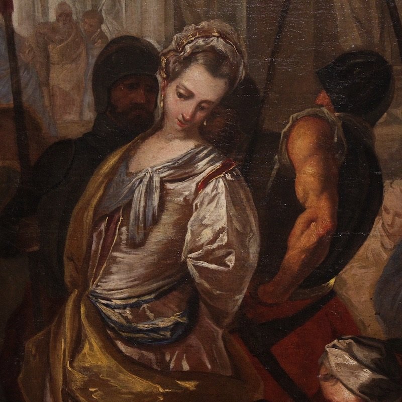 Grande dipinto veneziano del XVI secolo, Cristo e l’adultera-photo-2