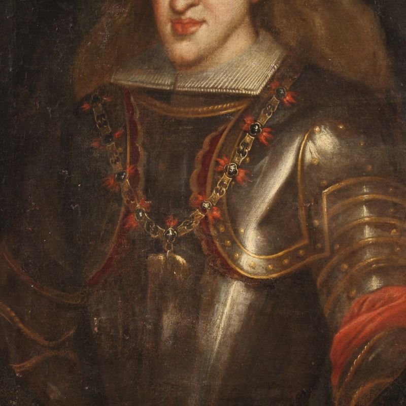 Antico ritratto spagnolo del XVII secolo, Carlo II di Spagna-photo-1