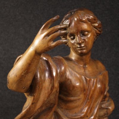 Grande scultura lignea del XVII secolo, Santa Caterina D’Alessandria -photo-3