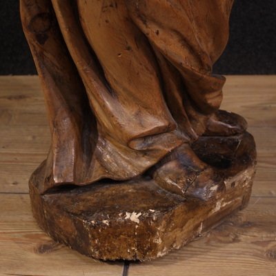 Grande scultura lignea del XVII secolo, Santa Caterina D’Alessandria -photo-4