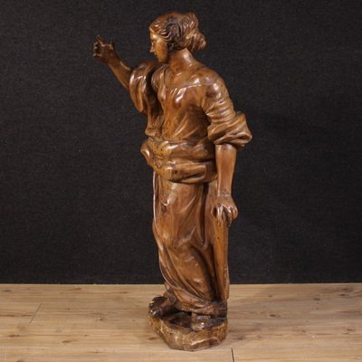 Grande scultura lignea del XVII secolo, Santa Caterina D’Alessandria -photo-2
