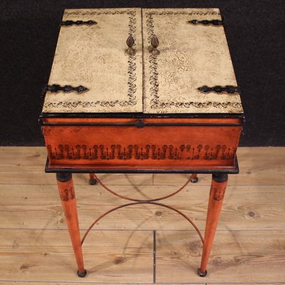 Elegante tavolino da gioco del XX secolo in stile neoclassico -photo-3