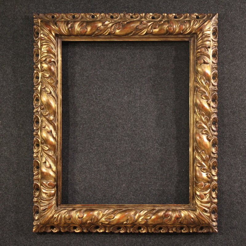 Cornice italiana con ornamenti floreali della metà del XX secolo-photo-3