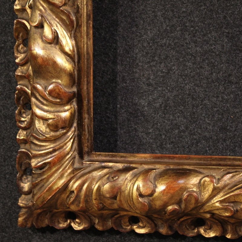 Cornice italiana con ornamenti floreali della metà del XX secolo-photo-4