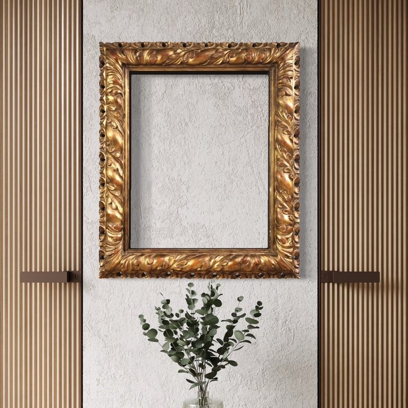 Cornice italiana con ornamenti floreali della metà del XX secolo-photo-6
