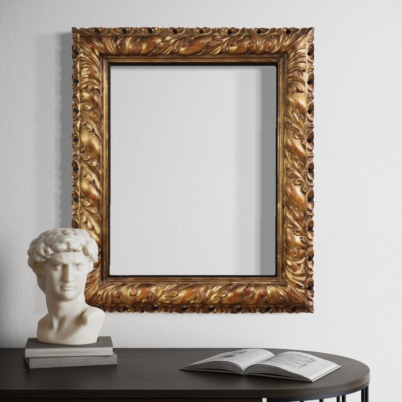 Cornice italiana con ornamenti floreali della metà del XX secolo-photo-8