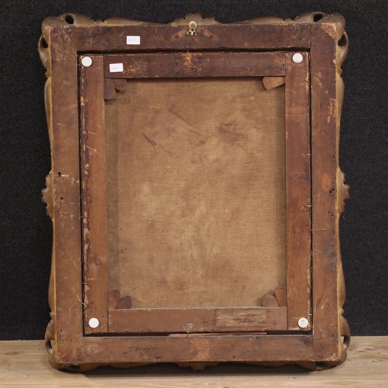 Quadro italiano firmato Focosi e datato 1852, Mosè che infrange le tavole della legge  -photo-4