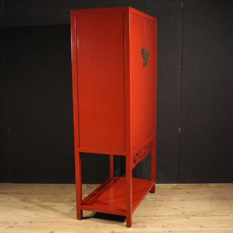 Armadio laccato cinese della seconda metà del XX secolo-photo-2