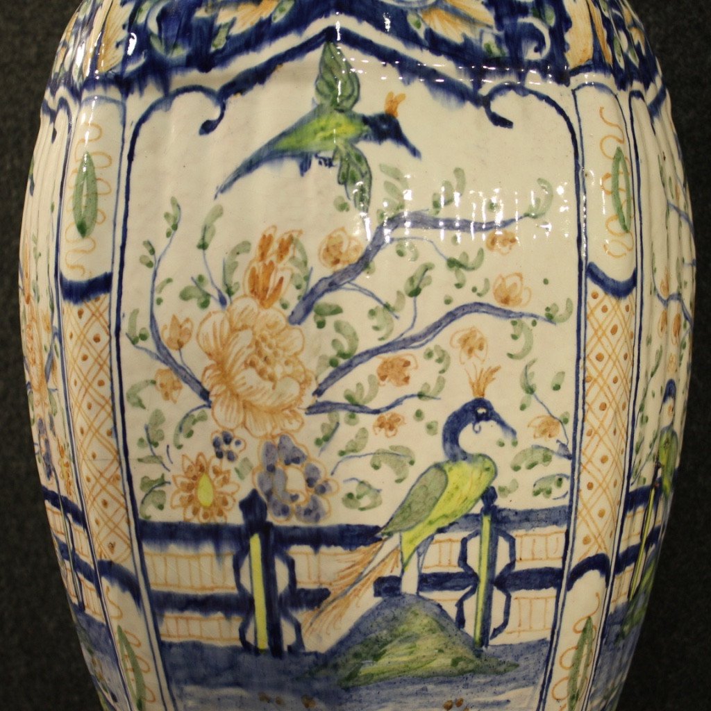 Vaso italiano in ceramica dipinta-photo-6