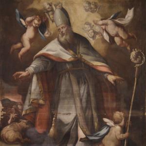 Grande quadro religioso della prima metà del XVIII secolo