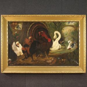 Grande dipinto firmato Carel Hendrik Phaff e datato 1855