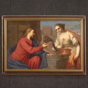 Scuola italiana del XVII secolo, Gesù e la Samaritana al pozzo