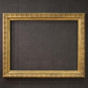 Grande cornice in legno dorato del XX secolo