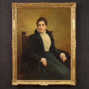 Grande ritratto firmato Luigi Sorio e datato 1898