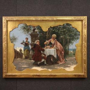 Grande dipinto del XIX secolo firmato Prospero Piatti