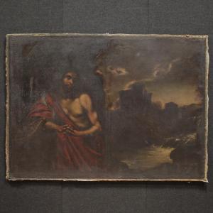 Grande quadro italiano del XVII secolo, San Giovanni Battista