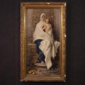 Grande dipinto italiano del XIX secolo, Madonna dell'Olivo